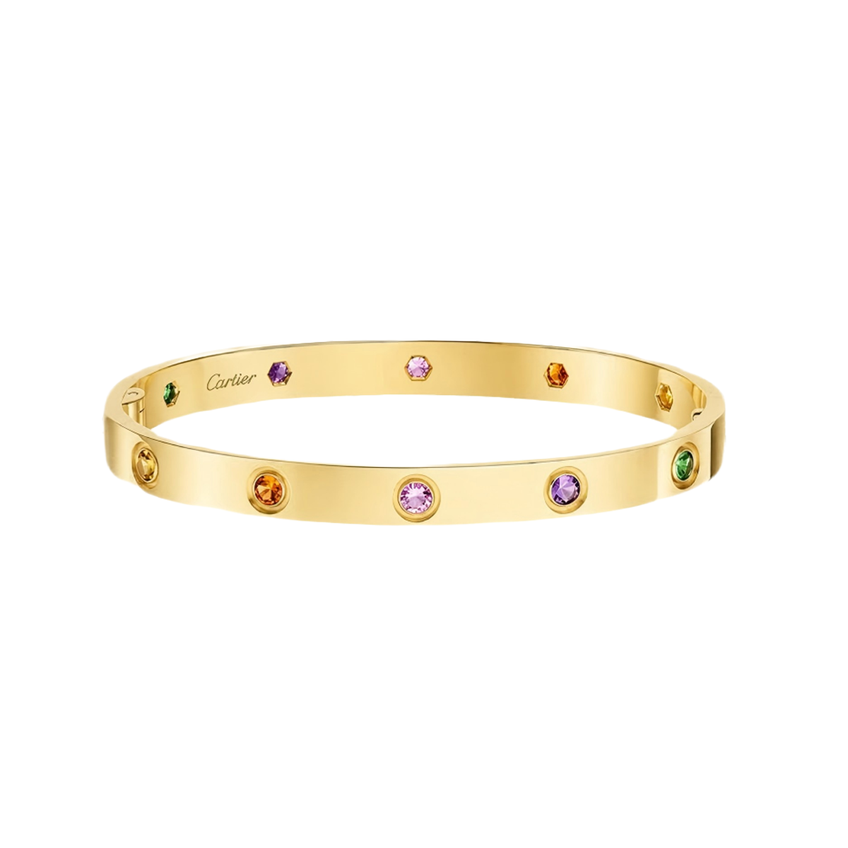 [Veyra Jewelry]2026 RAINBOW LOVE BRACELET 6.1MM  10 DIAMONDS