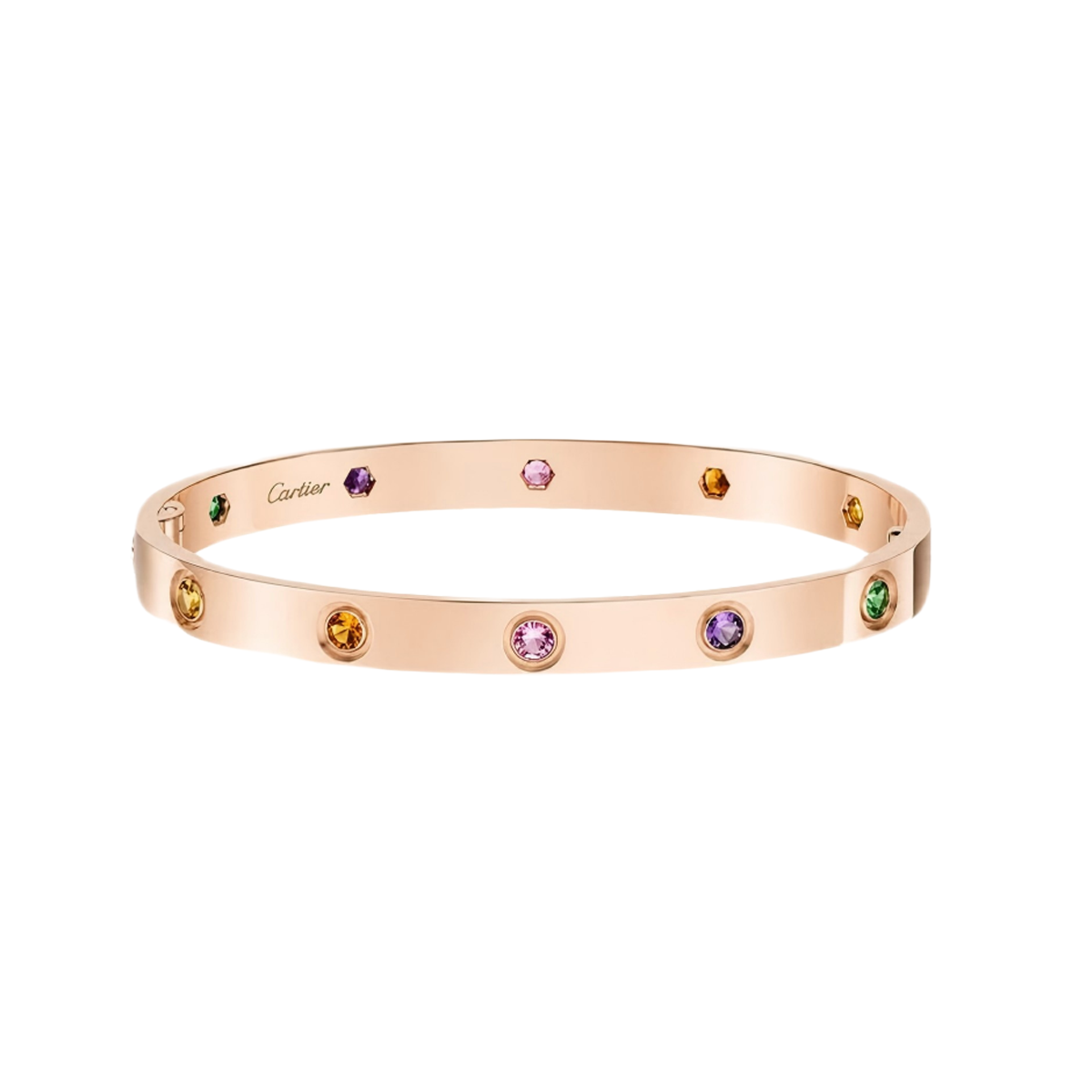 [Veyra Jewelry]2026 RAINBOW LOVE BRACELET 6.1MM  10 DIAMONDS
