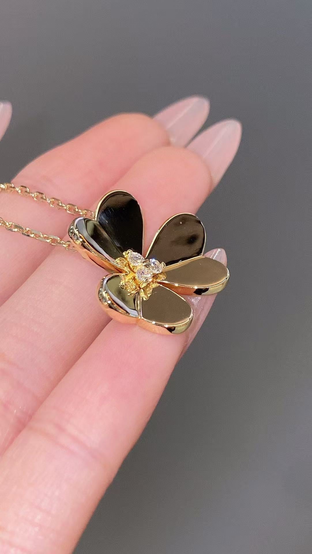 [Veyra Jewelry]FRIVOLE GOLD FLOWER NECKLACE2