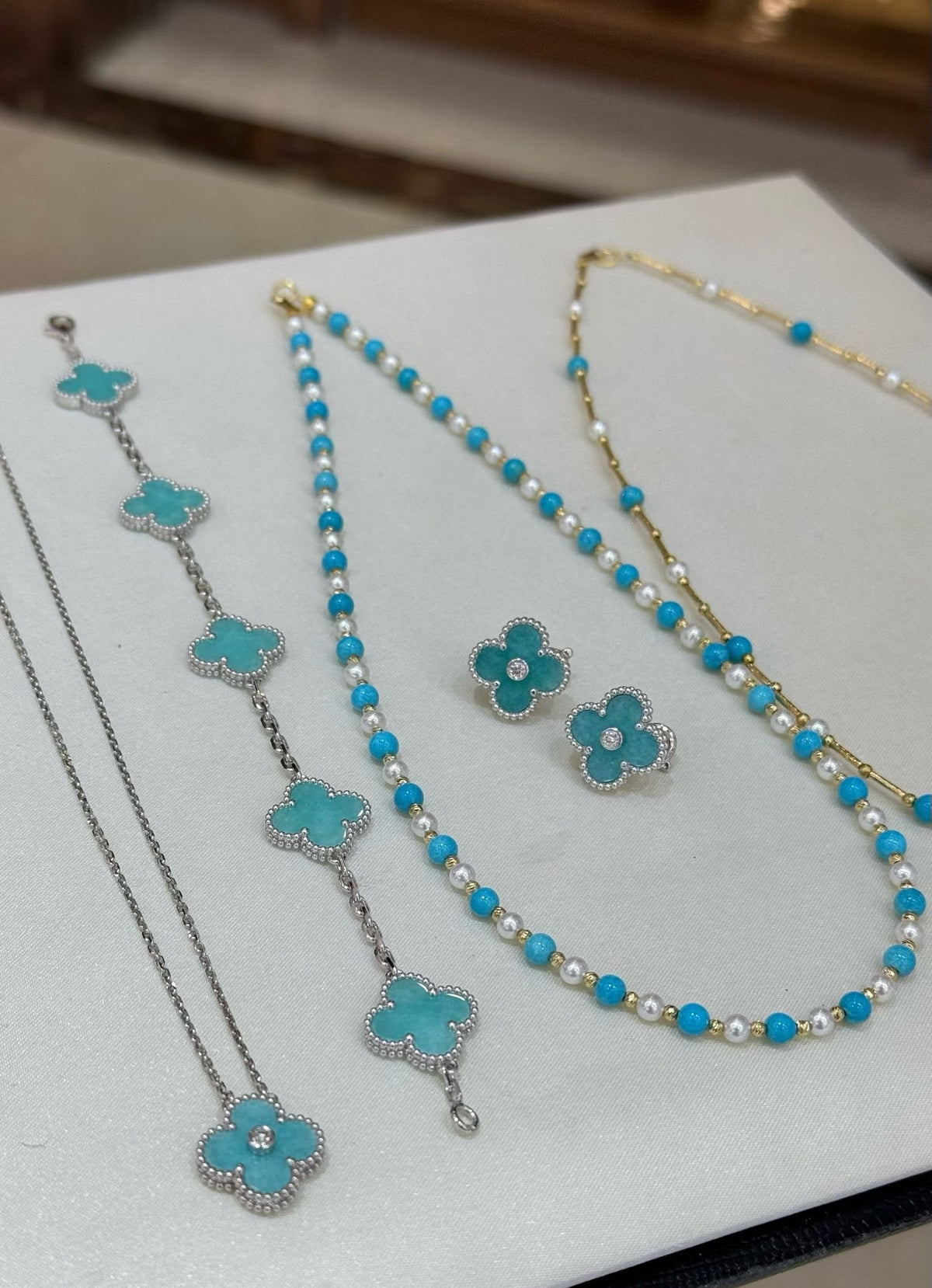 [Veyra Jewelry]Baby Blue Braided Bracelet