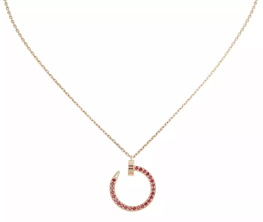 ¡®Veyra Jewelry¡¯JUSTE NECKLACE GOLD RED DIAMONDS
