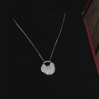 ¡®Veyra Jewelry¡¯AMULETTE SILVER FULL DIAMOND NECKLACE
