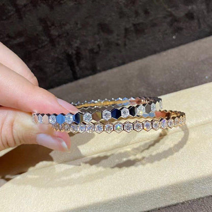 ¡®Veyra Jewelry¡¯BEE LOVE GOLD BRACELET FULL DIAMOND
