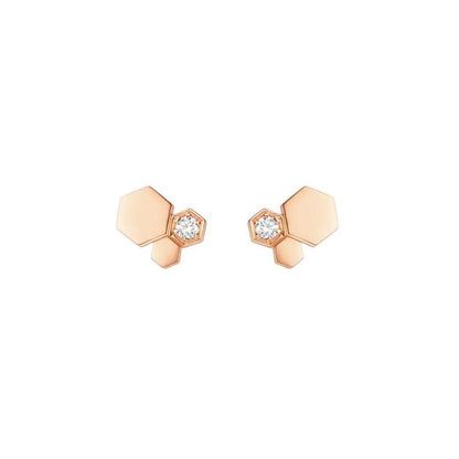 ¡®Veyra Jewelry¡¯BEE LOVE PINK GOLD DIAMOND EARRINGS