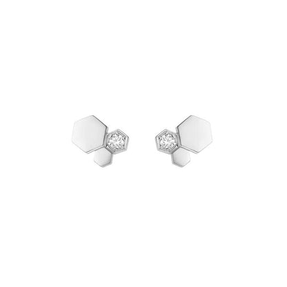 ¡®Veyra Jewelry¡¯BEE LOVE SILVER DIAMOND EARRINGS