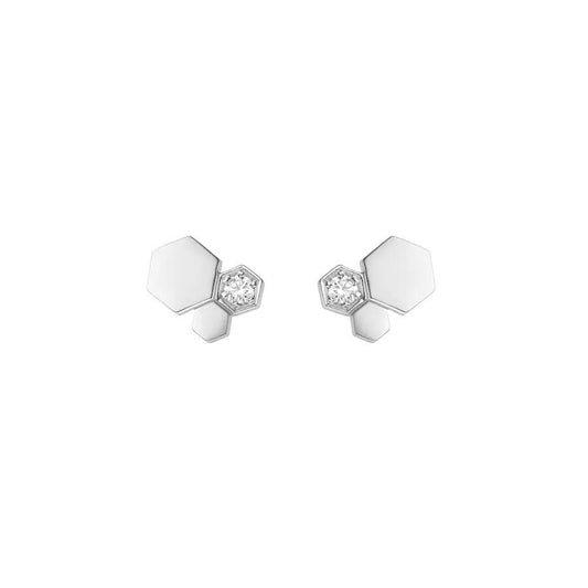 ¡®Veyra Jewelry¡¯BEE LOVE SILVER DIAMOND EARRINGS