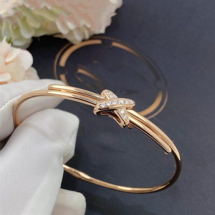 ¡®Veyra Jewelry¡¯JEUX DE BRACELET PINK GOLD DIAMONDS