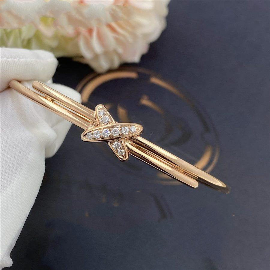 ¡®Veyra Jewelry¡¯JEUX DE BRACELET PINK GOLD DIAMONDS