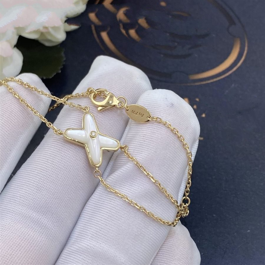 ¡®Veyra Jewelry¡¯JEUX BRACELET WHITE MOP GOLD 1 DIAMOND