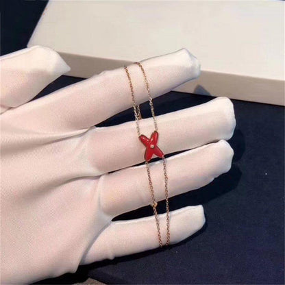 ¡®Veyra Jewelry¡¯JEUX BRACELET CARNELIAN PINK GOLD 1 DIAMOND