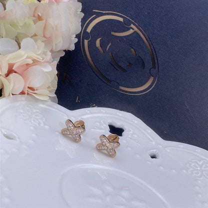 ¡®Veyra Jewelry¡¯JEUX DE PINK GOLD DIAMOND EARRINGS