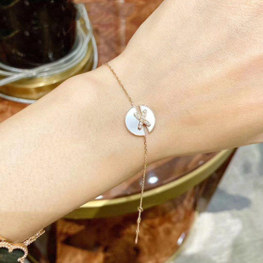 ¡®Veyra Jewelry¡¯JEUX DE BRACELET MOP PINK GOLD DIAMONDS