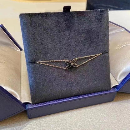 ¡®Veyra Jewelry¡¯JEUX BRACELET ONYX PINK GOLD 1 DIAMOND