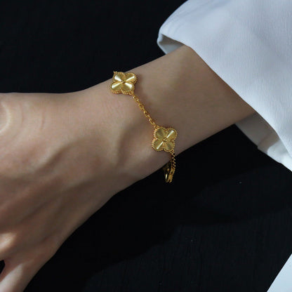 [Veyra Jewelry]New  CLOVER 5 MOTIF LASER BRACELET COLLECTION