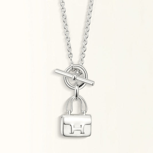 ¡®Veyra Jewelry¡¯POP H PEDANT SILVER NECKLACE