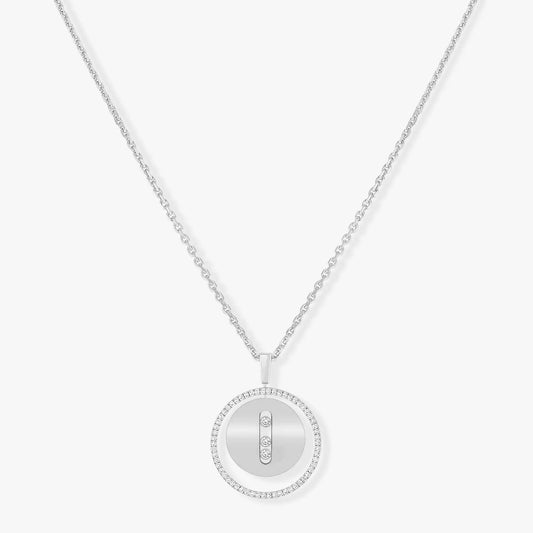 [Veyra Jewelry]LUCKY MOVE MM SILVER DIAMOND NECKLACE