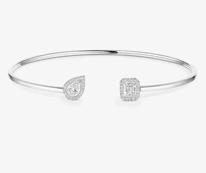 [Veyra Jewelry]M Delicate Double-Diamond Bracelet