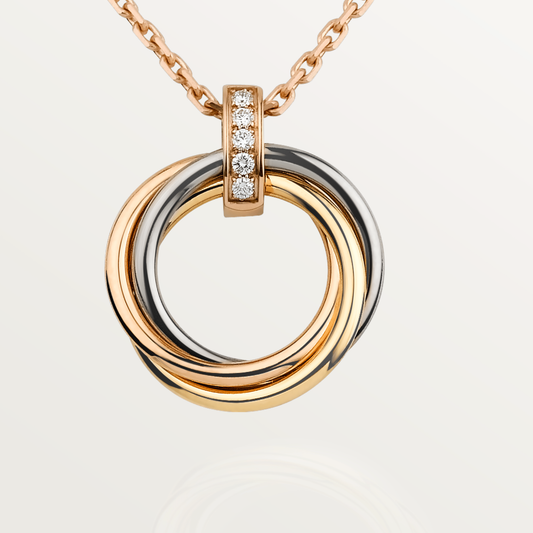 ¡®Veyra Jewelry¡¯TRINITY NECKLACE GOLD  DIAMONDS