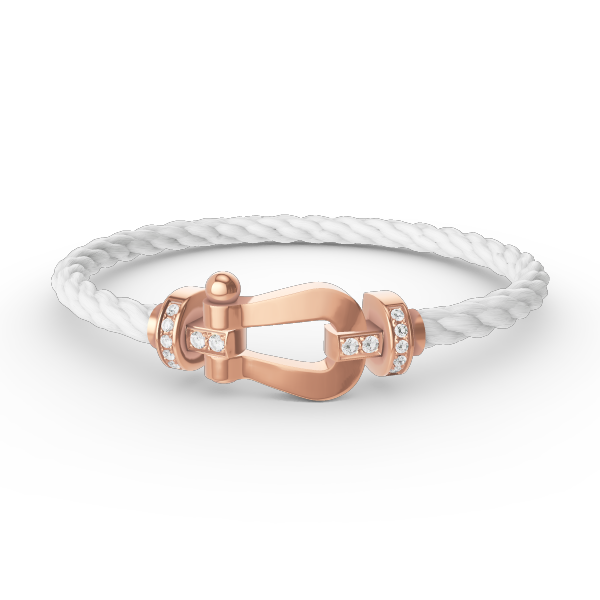 ¡®Veyra Jewelry¡¯FORCE LARGE HORSESHOE HALF DIAMOND BRACELET ROSE GOLD