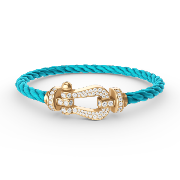 ¡®Veyra Jewelry¡¯FORCE LARGE HORSESHOE FULL DIAMOND BRACELET GOLD