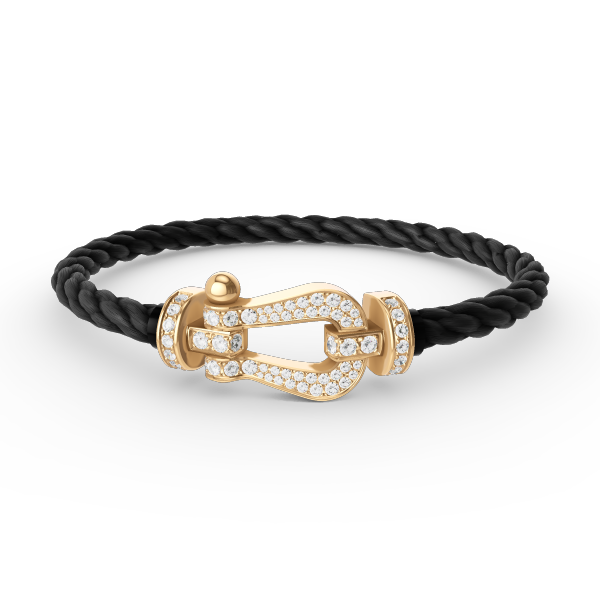 ¡®Veyra Jewelry¡¯FORCE LARGE HORSESHOE FULL DIAMOND BRACELET GOLD