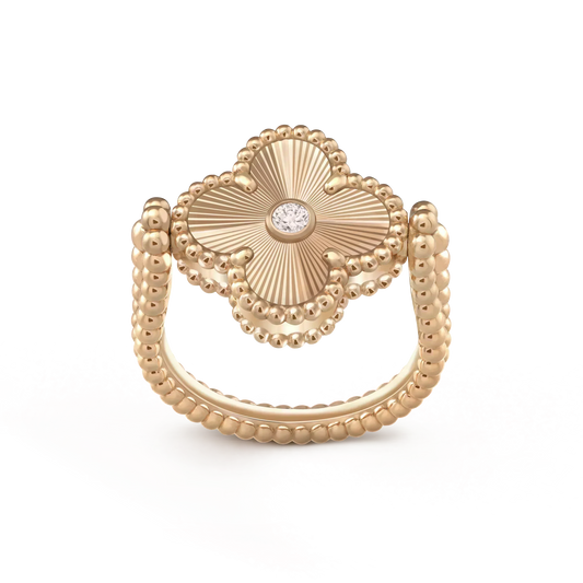 ¡®Veyra Jewelry¡¯CLOVER RIVERSIBLE ROSE GOLD RING