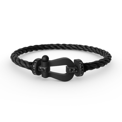 ¡®Veyra Jewelry¡¯FORCE LARGE SERIES HORSESHOE BLACK SAMURAI BRACELET