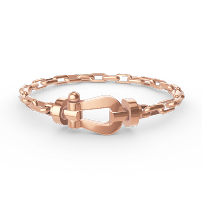 ¡®Veyra Jewelry¡¯FORCE LARGE HORSESHOE CLASP  METAL BRACELET