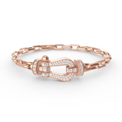 ¡®Veyra Jewelry¡¯FORCE LARGE HORSESHOE CLASP  METAL BRACELET