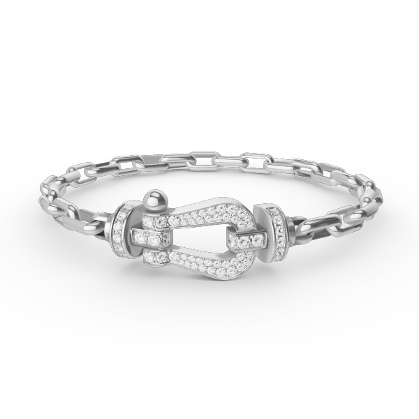 ¡®Veyra Jewelry¡¯FORCE LARGE HORSESHOE CLASP  METAL BRACELET