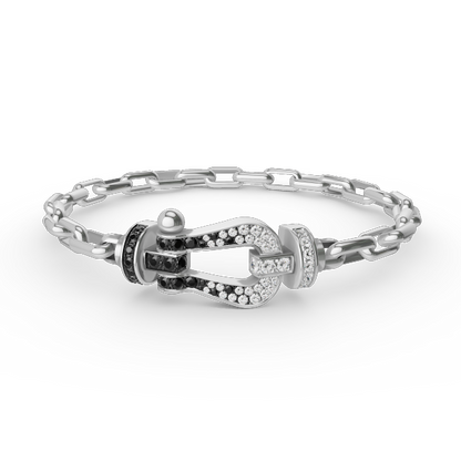 ¡®Veyra Jewelry¡¯FORCE LARGE HORSESHOE CLASP  METAL BRACELET