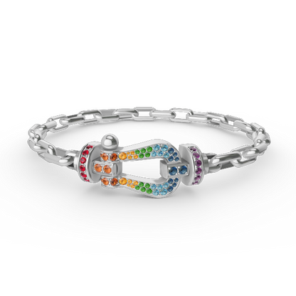 ¡®Veyra Jewelry¡¯FORCE LARGE HORSESHOE CLASP  METAL BRACELET