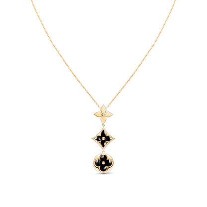¡®Veyra Jewelry¡¯STAR AND SUN ONYX PINK GOLD NECKLACE