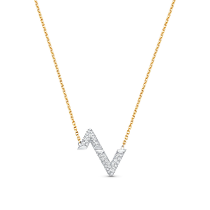 ¡®Veyra Jewelry¡¯VOLT SILVER DIAMOND PEDANT NECKLACE