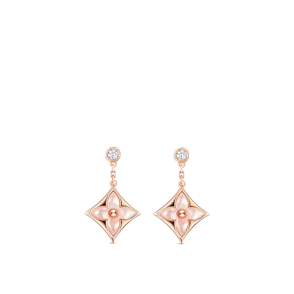 ¡®Veyra Jewelry¡¯DOUBLE STAR PINK GOLD MOP DROP EARRINGS