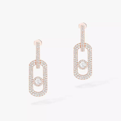 [Veyra Jewelry]So Move XL Pave_-Set Diamond Pendant Earrings