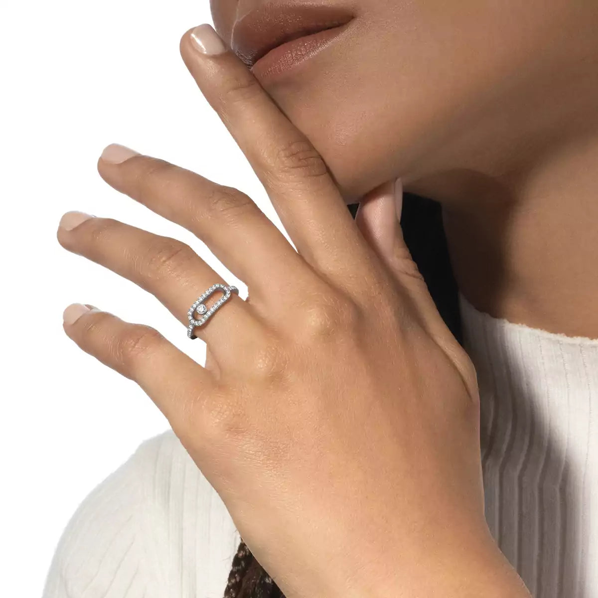 [Veyra Jewelry]Move Uno Diamond Ring in Gold
