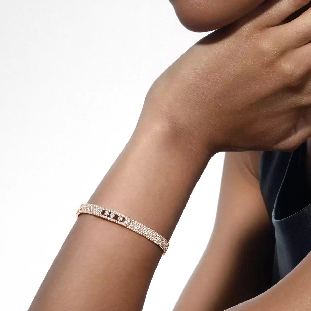[Veyra Jewelry]Move Noa Full Pavé Diamond Bangle Bracelet