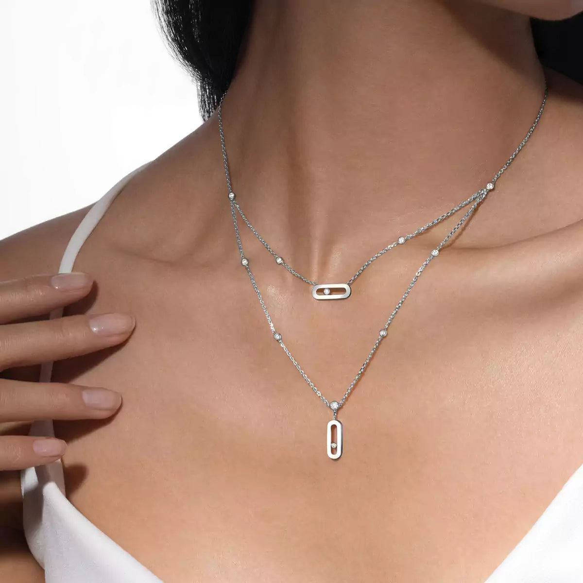 [Veyra Jewelry] Move Uno Diamond Necklace