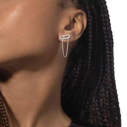 [Veyra jewelry]Move Uno Diamond Earrings
