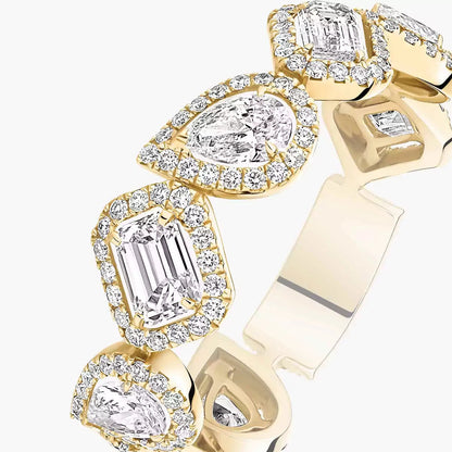[Veyra Jewelry]Diamond Wedding Ring My Twin
