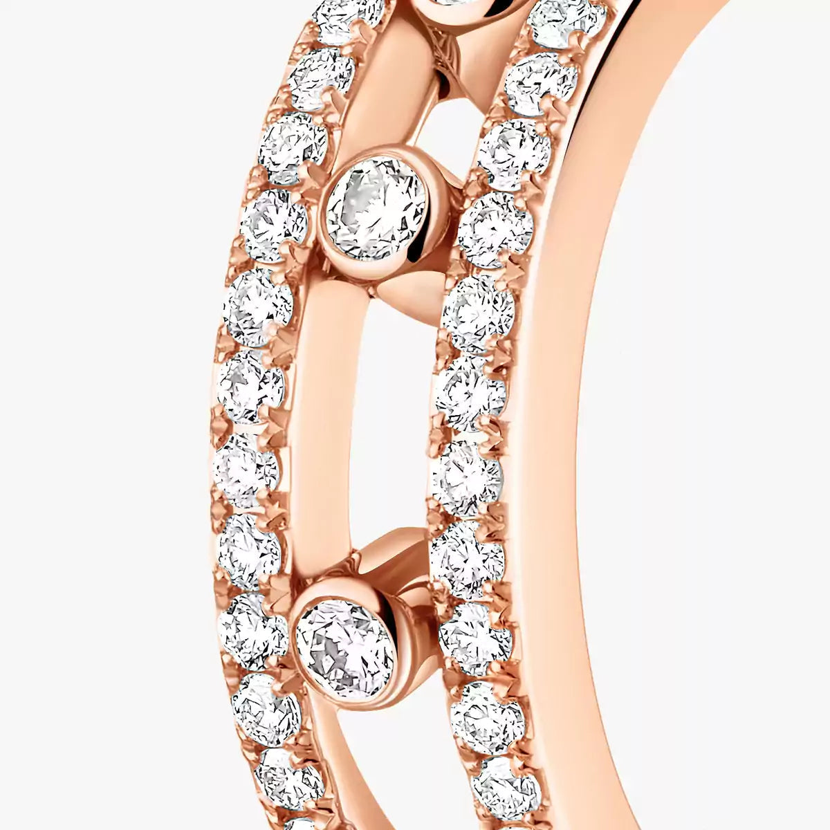 [Veyra Jewelry]Diamond Pave_ Hoop Earrings Move
