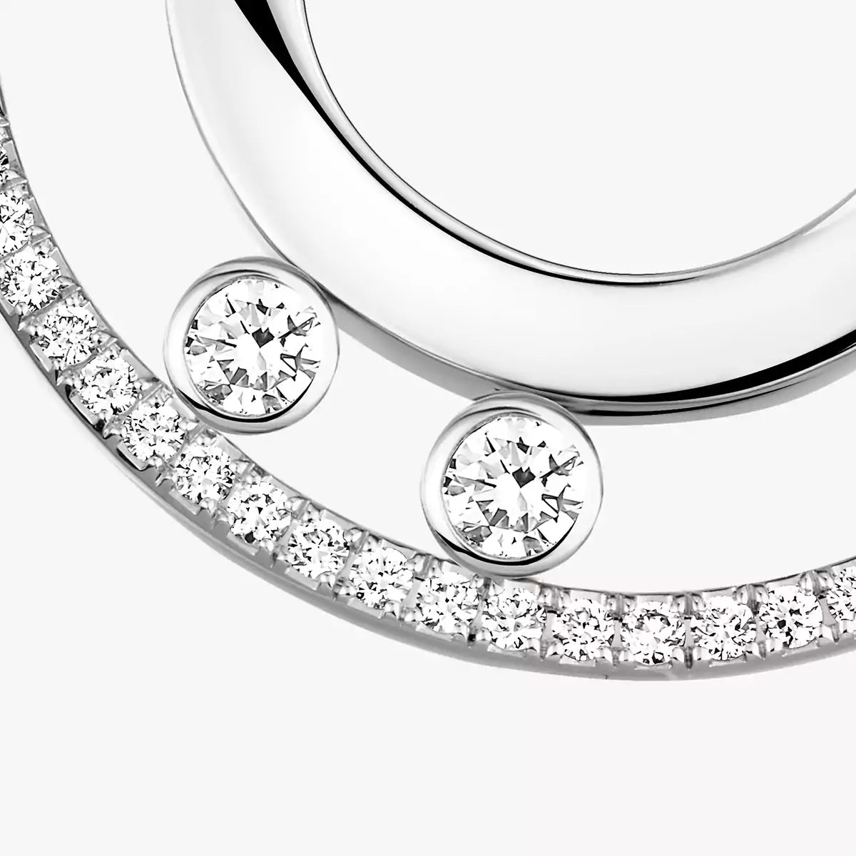 [Veyra Jewelry]Move Romane Small Diamond Hoop Earrings
