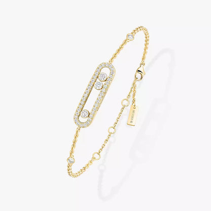 [Veyra Jewelry]Pavé Baby Move Diamond Bracelet