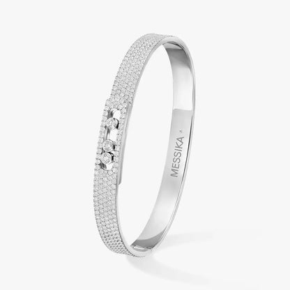 [Veyra Jewelry]Move Noa Full Pavé Diamond Bangle Bracelet