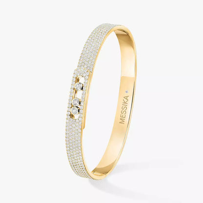 [Veyra Jewelry]Move Noa Full Pavé Diamond Bangle Bracelet