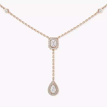 [Veyra Jewelry]Gold Diamond Tie Necklace