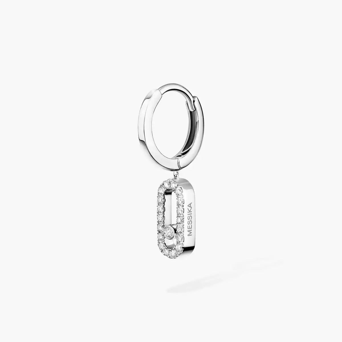 [Veyra Jewelry]Move Uno Single Diamond Hoop Earring
