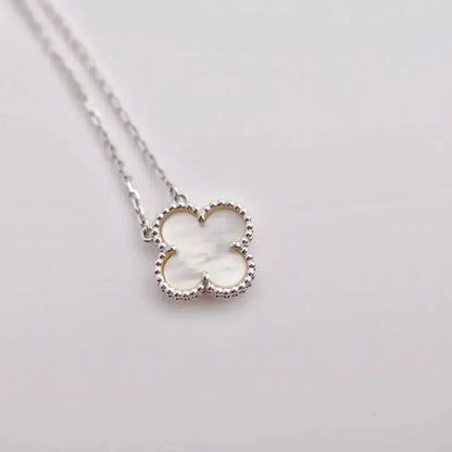 ¡®Veyra Jewelry¡¯CLOVER  15MM WHITE MOTHER-OF-PEARL SILVER