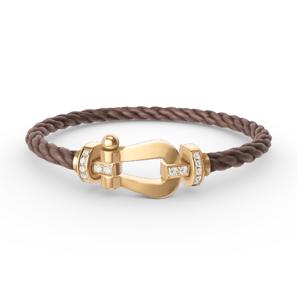 ¡®Veyra Jewelry¡¯FORCE LARGE HORSESHOE HALF DIAMOND BRACELET GOLD